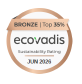 Médaille EcoVadis Bronze, score 71/100 (juin 2026)